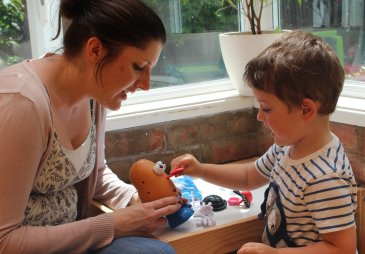 Therapy is tailored to suit the child's interests